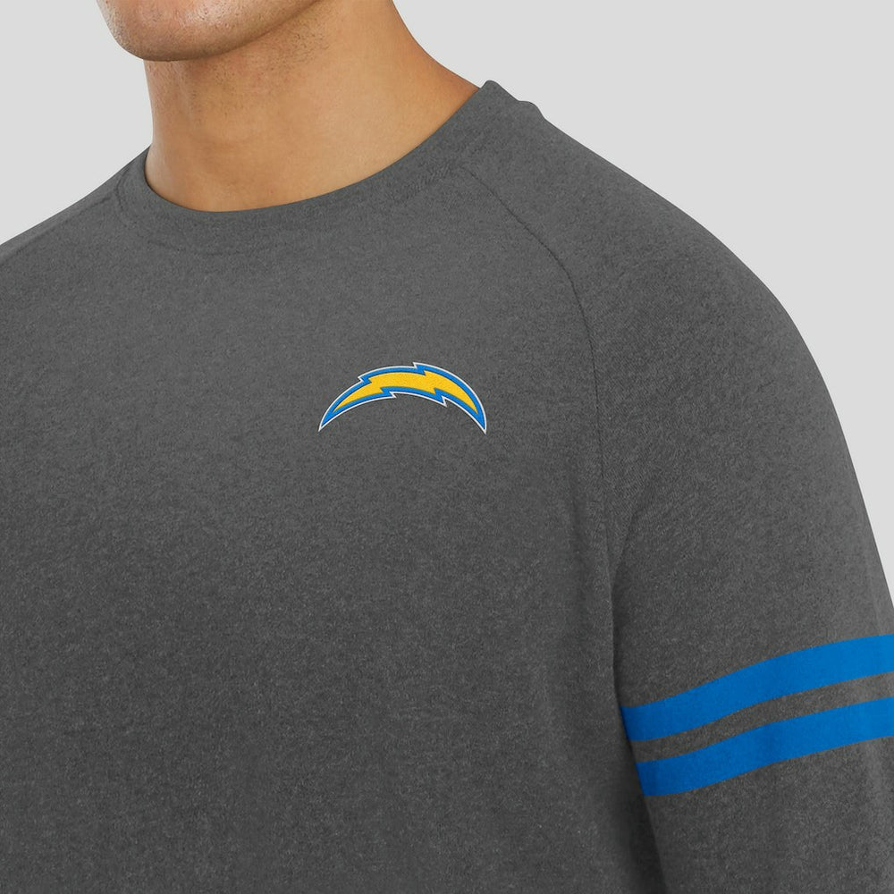 J. Palmer Players Lounge Raglan Tri-Blend Sweatshirt - Los Angeles Chargers