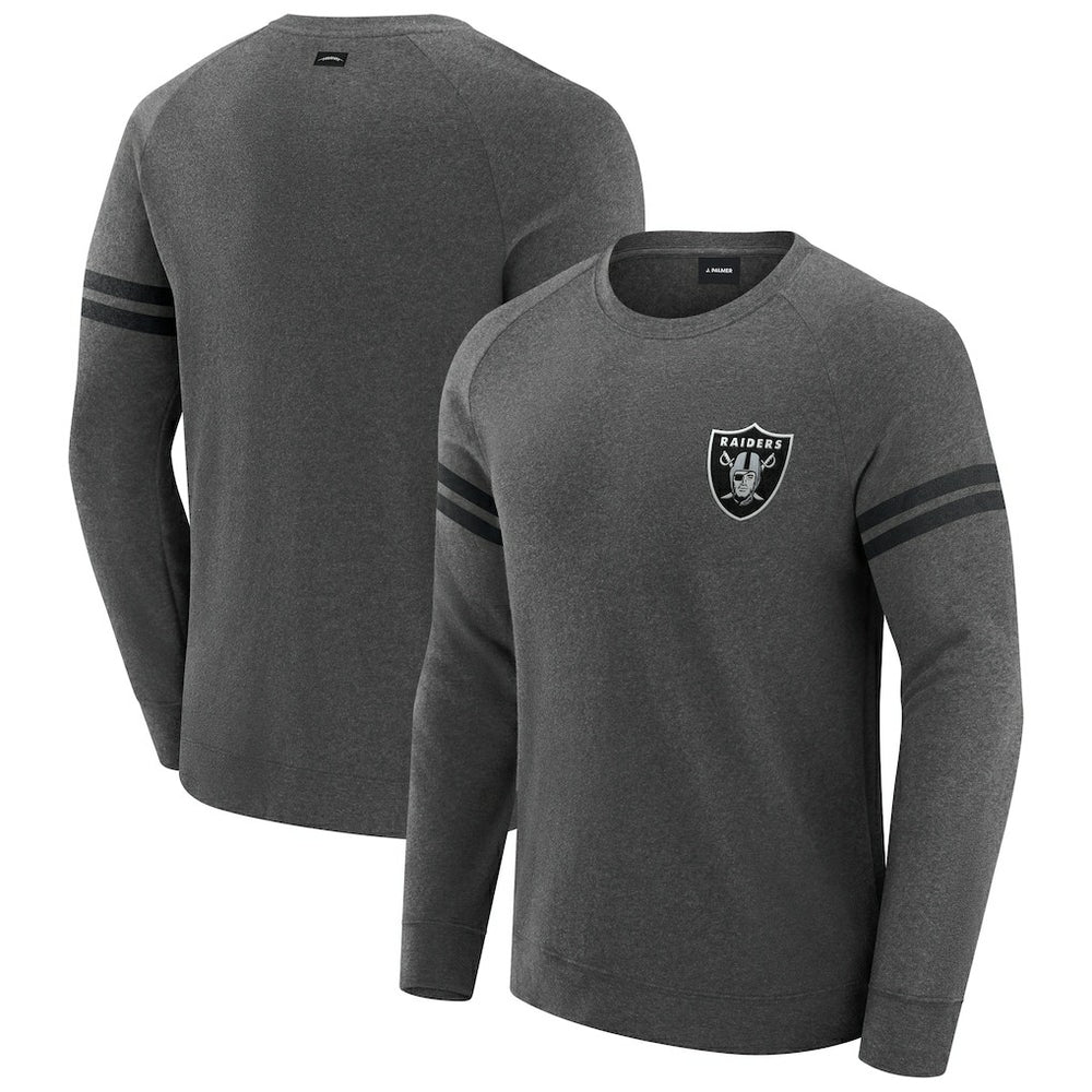 J. Palmer Players Lounge Raglan Tri-Blend Sweatshirt - Las Vegas Raiders