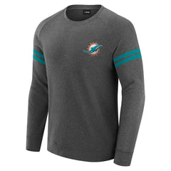 J. Palmer Players Lounge Raglan Tri-Blend Sweatshirt - Miami Dolphins