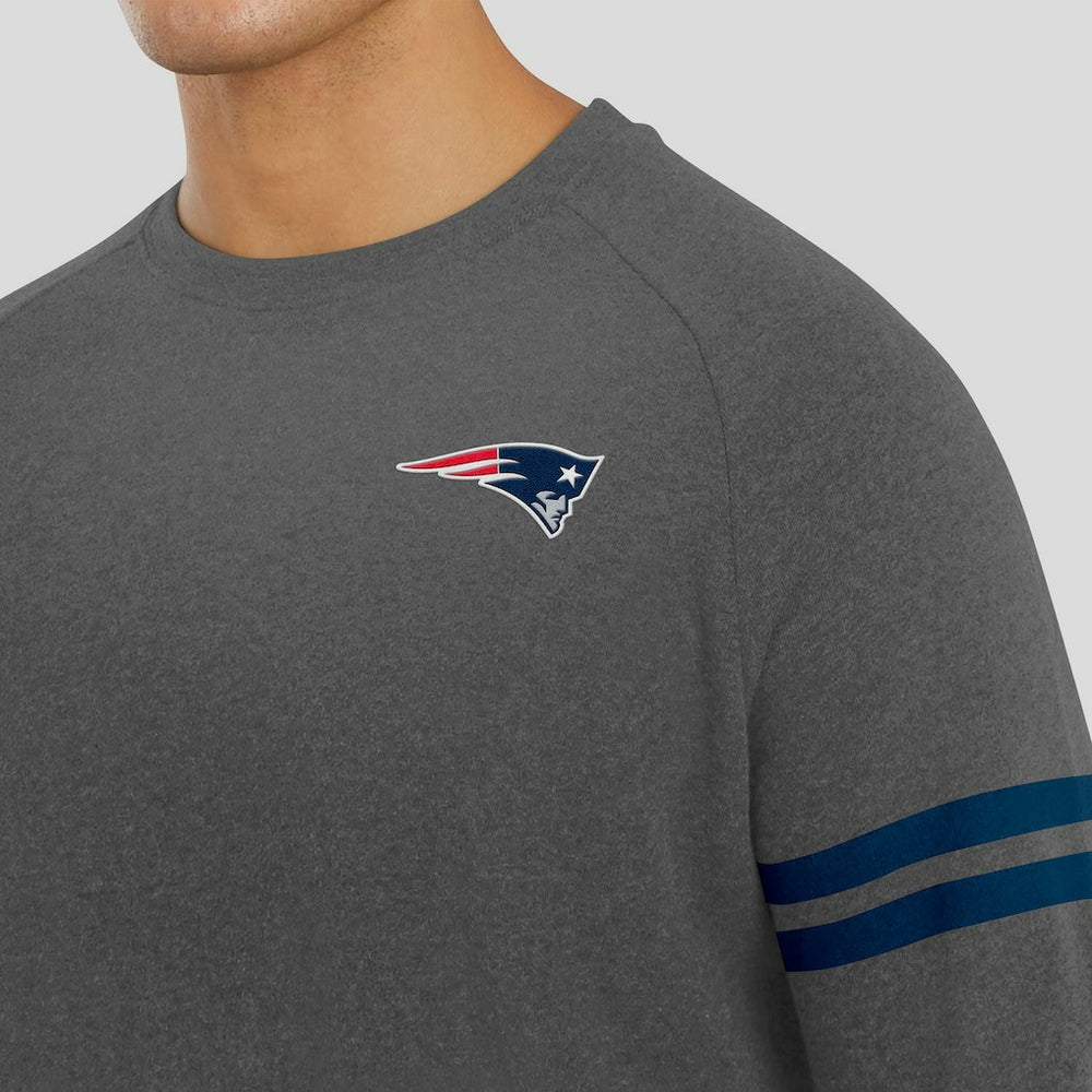 J. Palmer Players Lounge Raglan Tri-Blend Sweatshirt - New England Patriots
