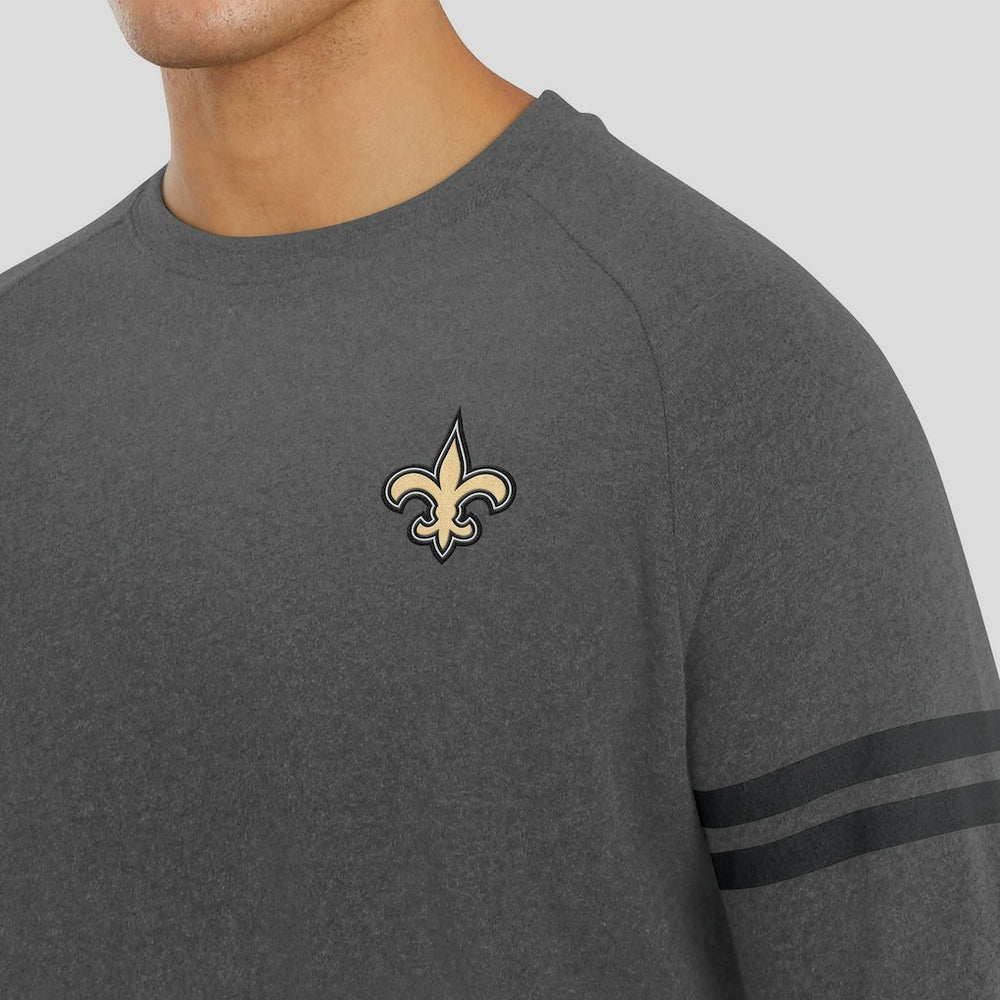 J. Palmer Players Lounge Raglan Tri-Blend Sweatshirt - New Orleans Saints