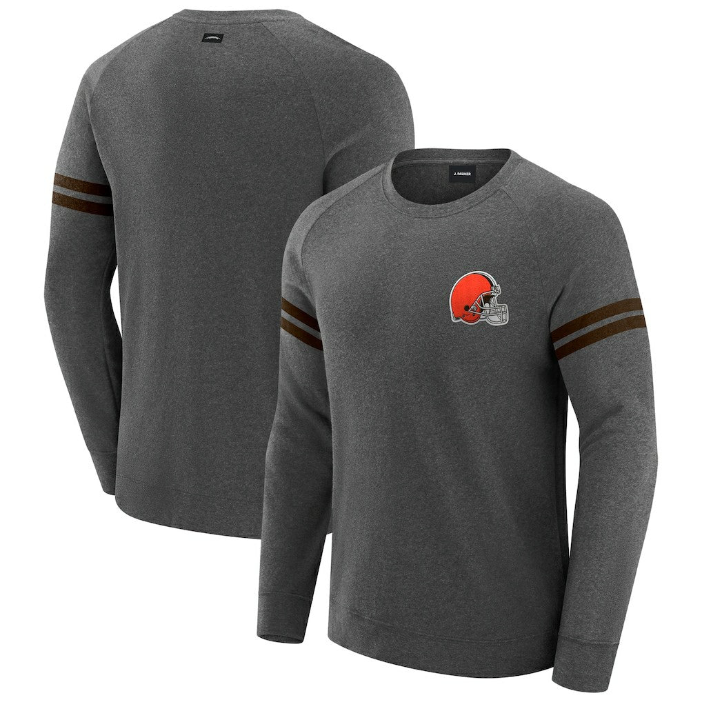 J. Palmer Players Lounge Raglan Tri-Blend Sweatshirt - Cleveland Browns