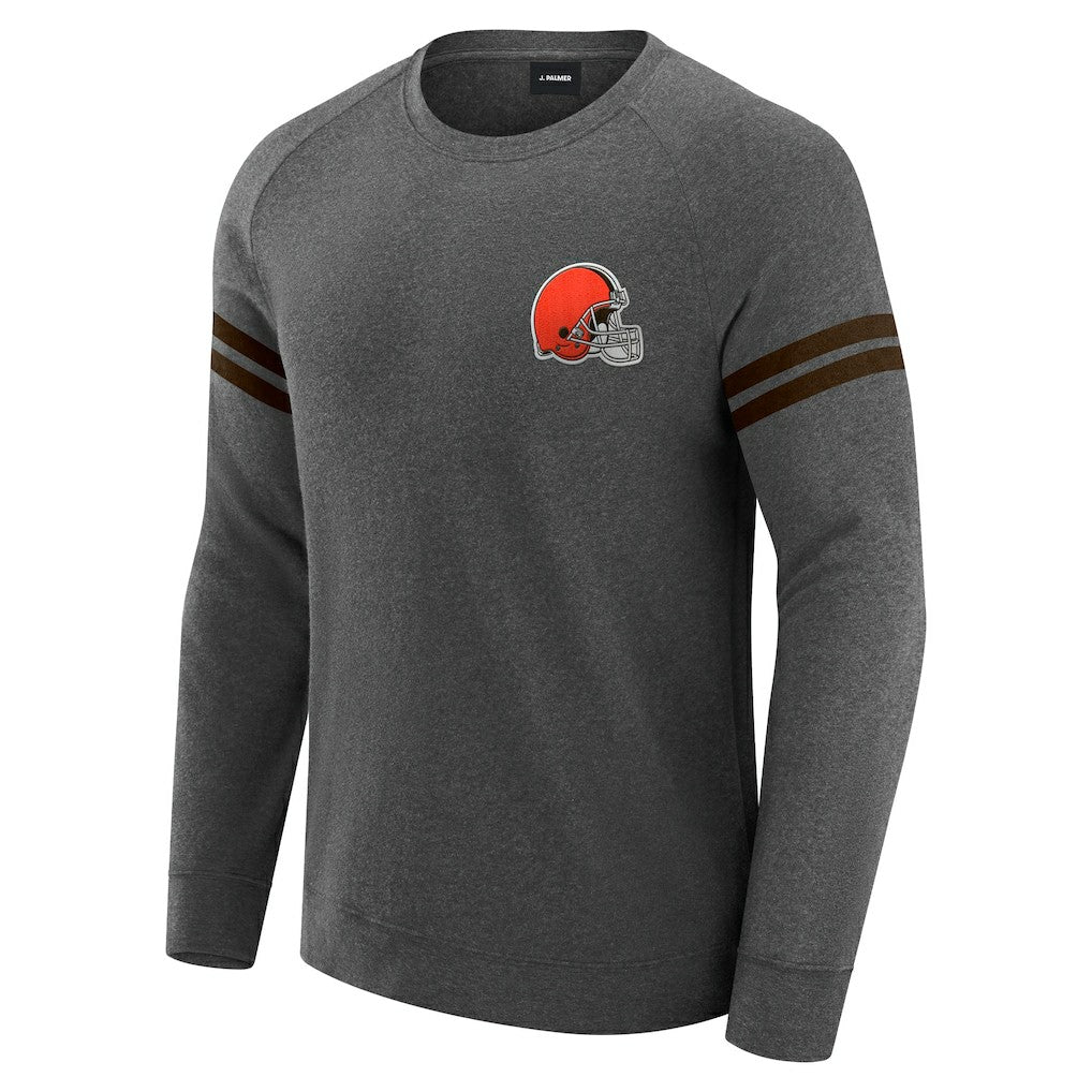 J. Palmer Players Lounge Raglan Tri-Blend Sweatshirt - Cleveland Browns