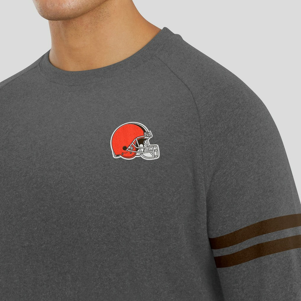 J. Palmer Players Lounge Raglan Tri-Blend Sweatshirt - Cleveland Browns