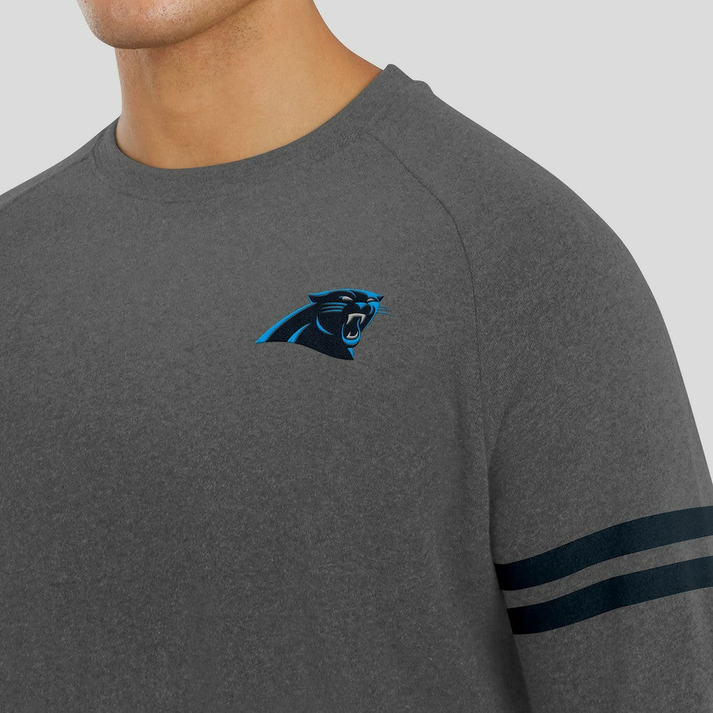 J. Palmer Players Lounge Raglan Tri-Blend Sweatshirt - Carolina Panthers