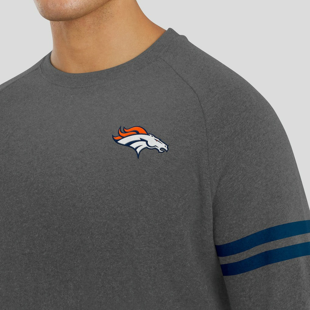 J. Palmer Players Lounge Raglan Tri-Blend Sweatshirt - Denver Broncos