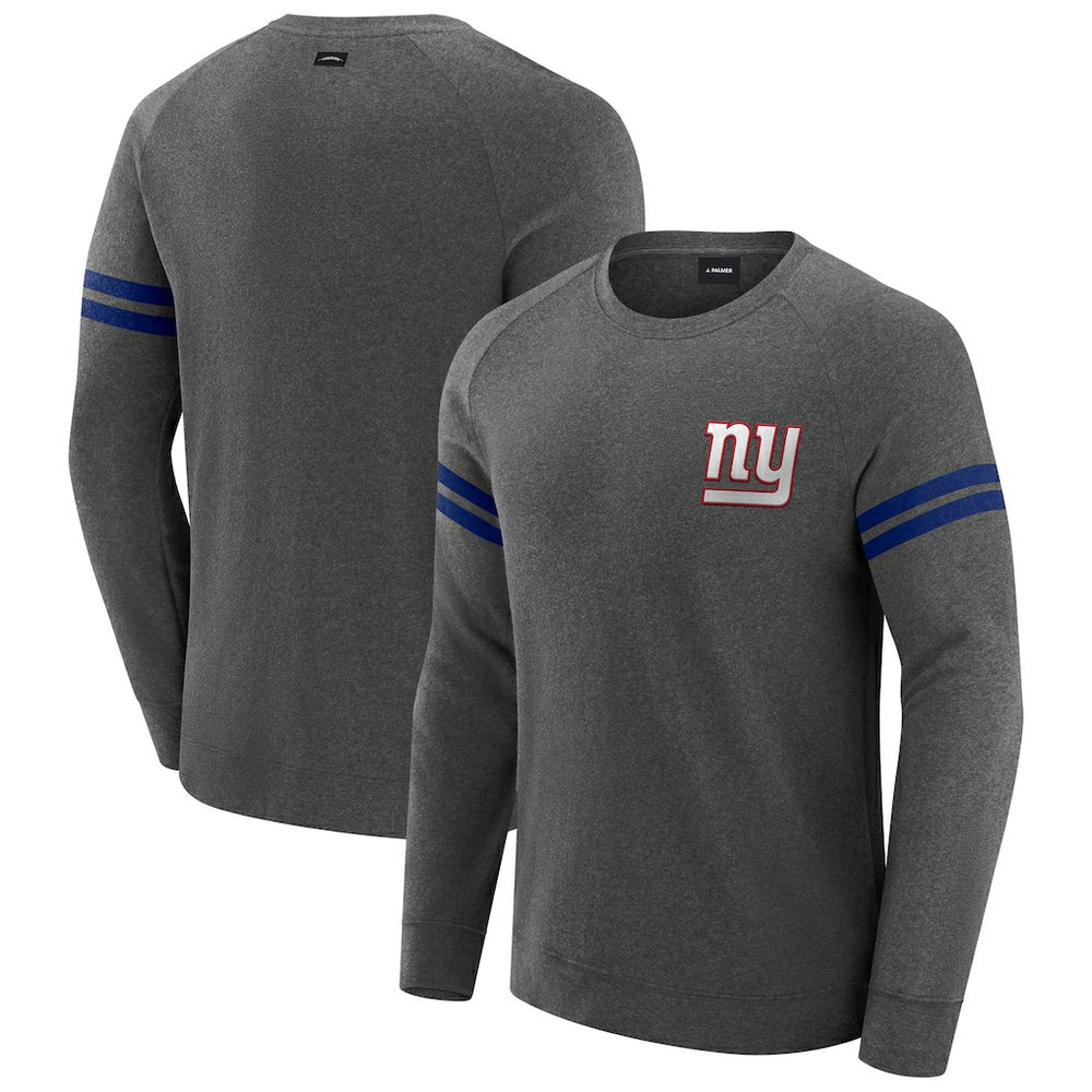 J. Palmer Players Lounge Raglan Tri-Blend Sweatshirt - New York Giants