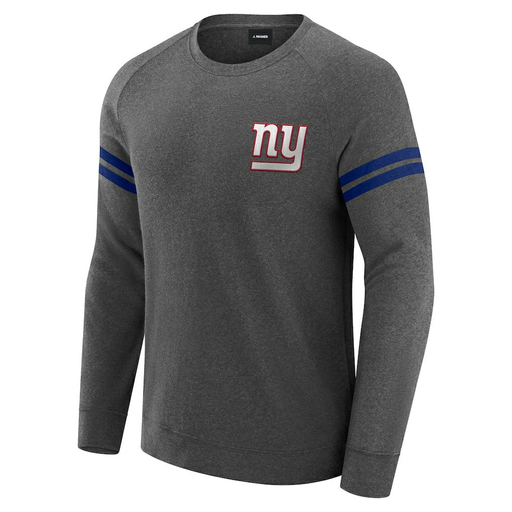 J. Palmer Players Lounge Raglan Tri-Blend Sweatshirt - New York Giants
