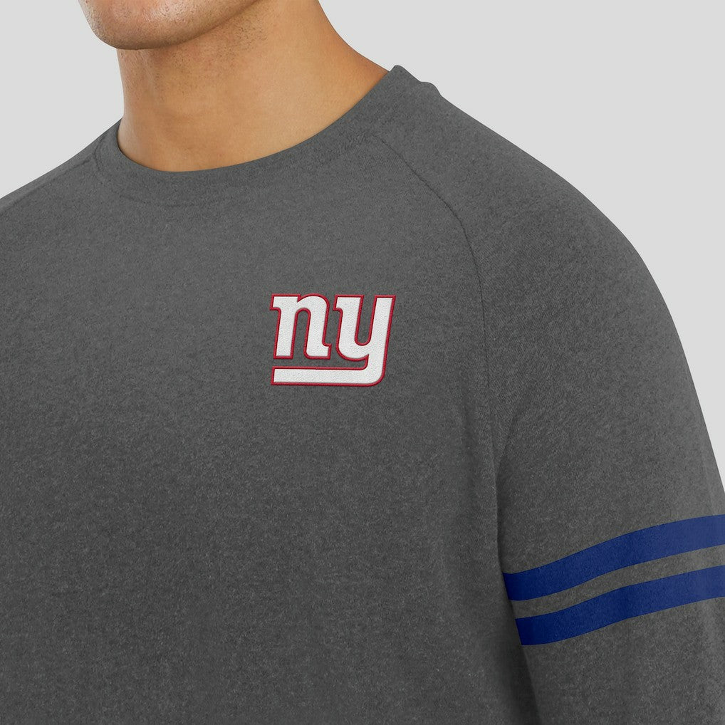 J. Palmer Players Lounge Raglan Tri-Blend Sweatshirt - New York Giants