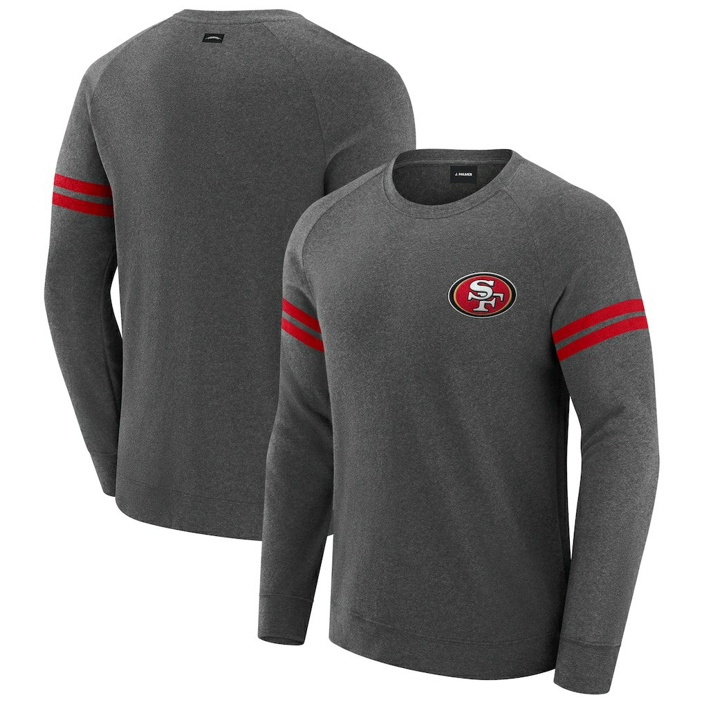 J. Palmer Players Lounge Raglan Tri-Blend Sweatshirt - San Francisco 49ers