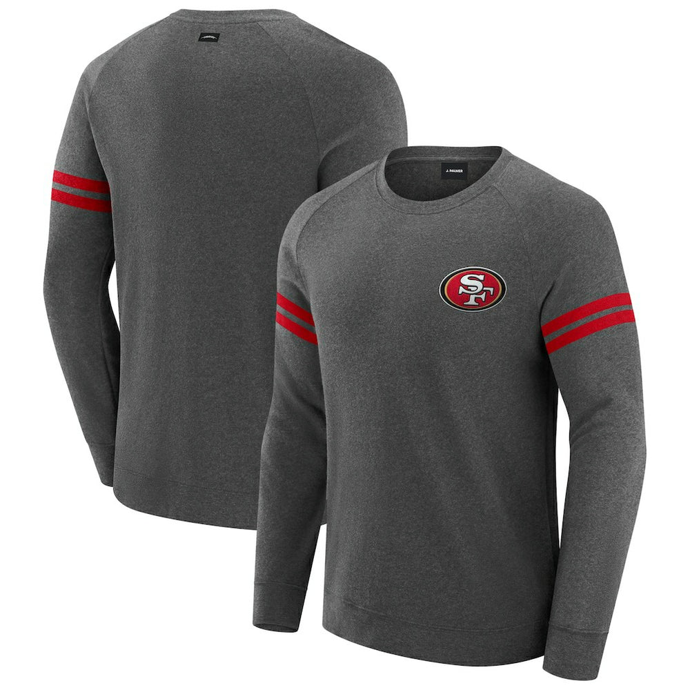J. Palmer Players Lounge Raglan Tri-Blend Sweatshirt - San Francisco 49ers