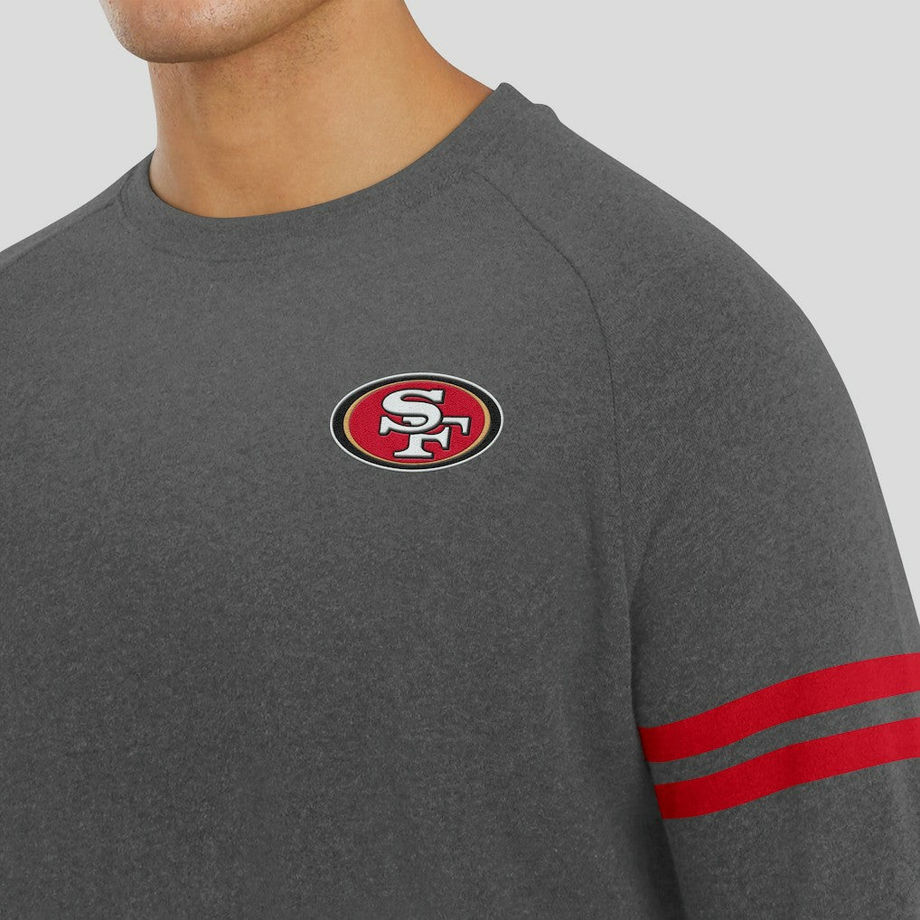 J. Palmer Players Lounge Raglan Tri-Blend Sweatshirt - San Francisco 49ers
