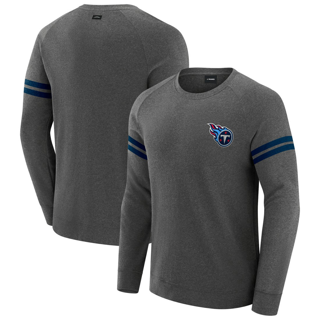 J. Palmer Players Lounge Raglan Tri-Blend Sweatshirt - Tennessee Titans