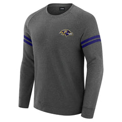 J. Palmer Players Lounge Raglan Tri-Blend Sweatshirt - Baltimore Ravens