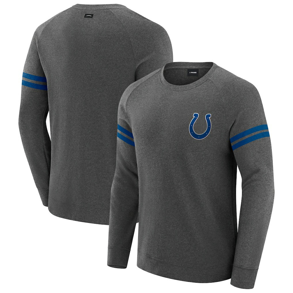 J. Palmer Players Lounge Raglan Tri-Blend Sweatshirt - Indianapolis Colts