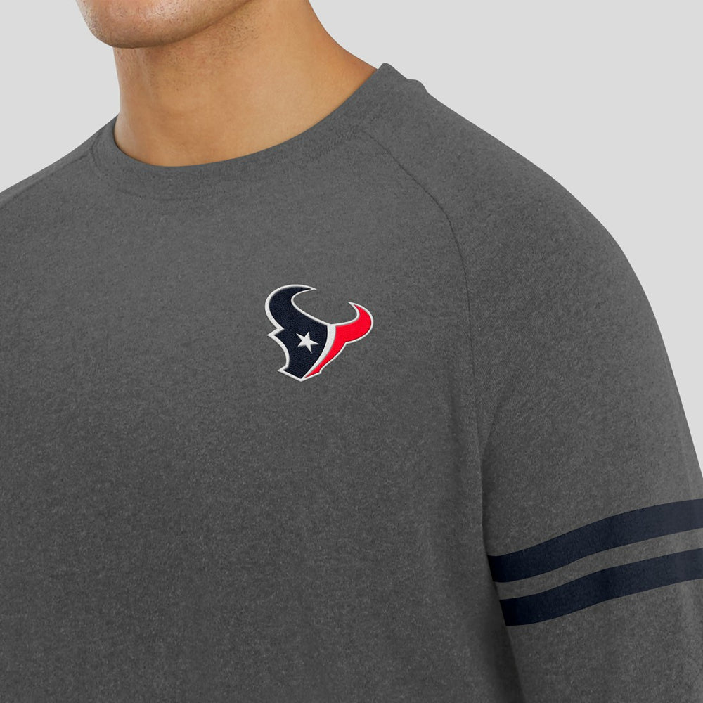 J. Palmer Players Lounge Raglan Tri-Blend Sweatshirt - Houston Texans