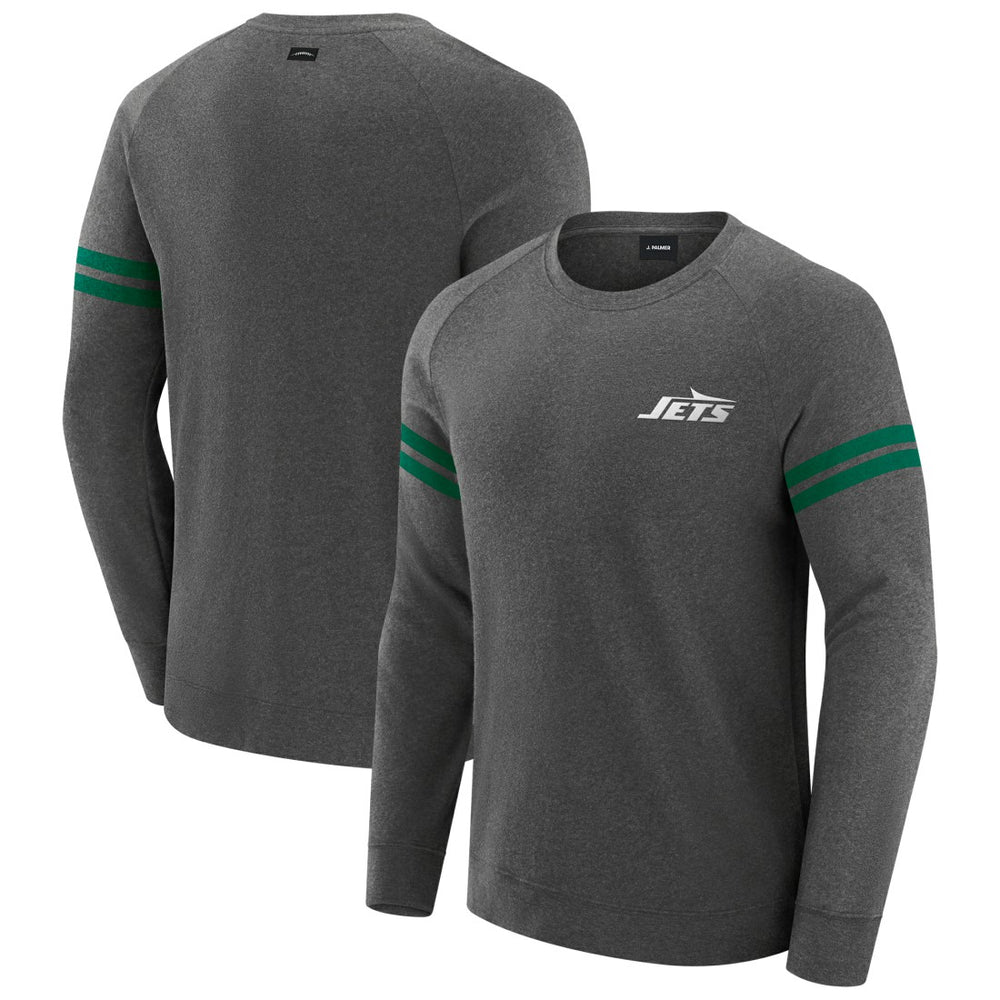 J. Palmer Players Lounge Raglan Tri-Blend Sweatshirt - New York Jets