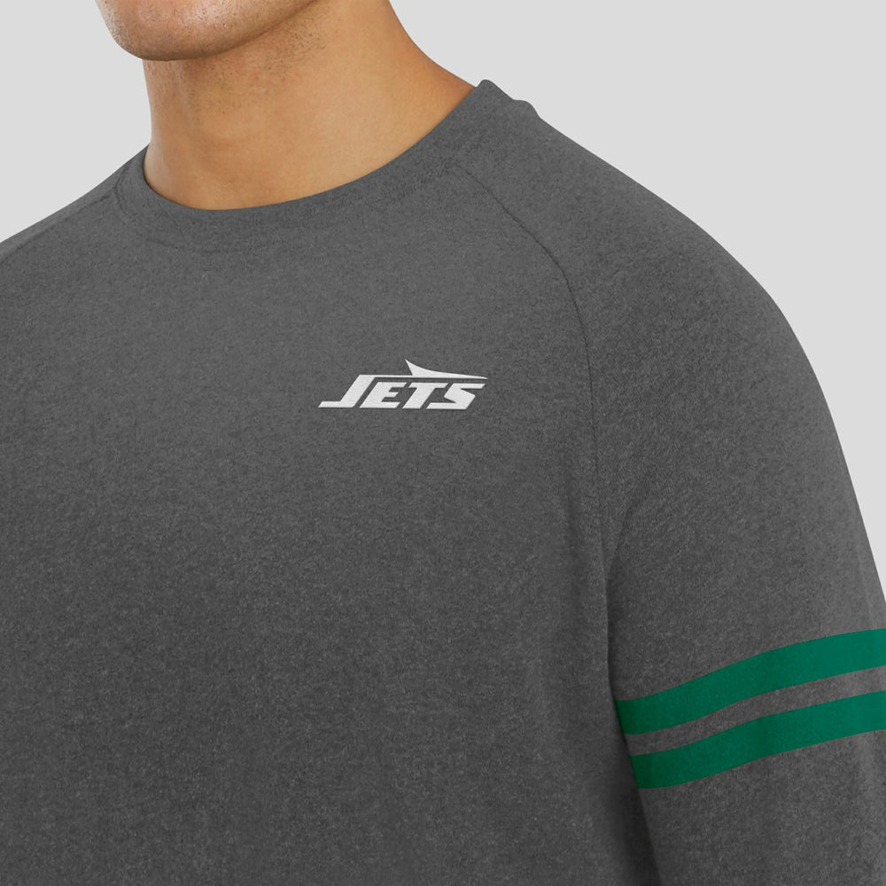 J. Palmer Players Lounge Raglan Tri-Blend Sweatshirt - New York Jets