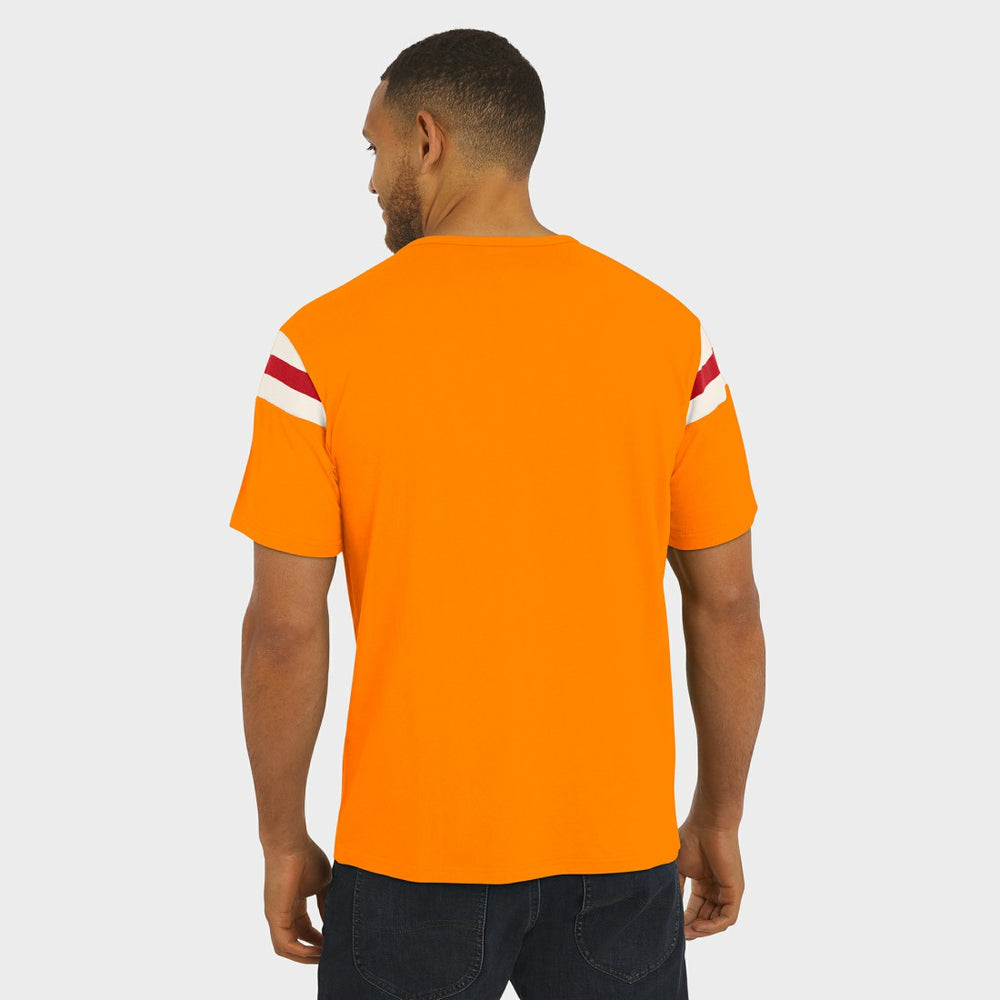 Darius Rucker Collection Distressed Throwback Shoulder Stripe T-Shirt - Tampa Bay Buccaneers