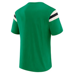 Darius Rucker Collection Distressed Throwback Shoulder Stripe T-Shirt - Philadelphia Eagles