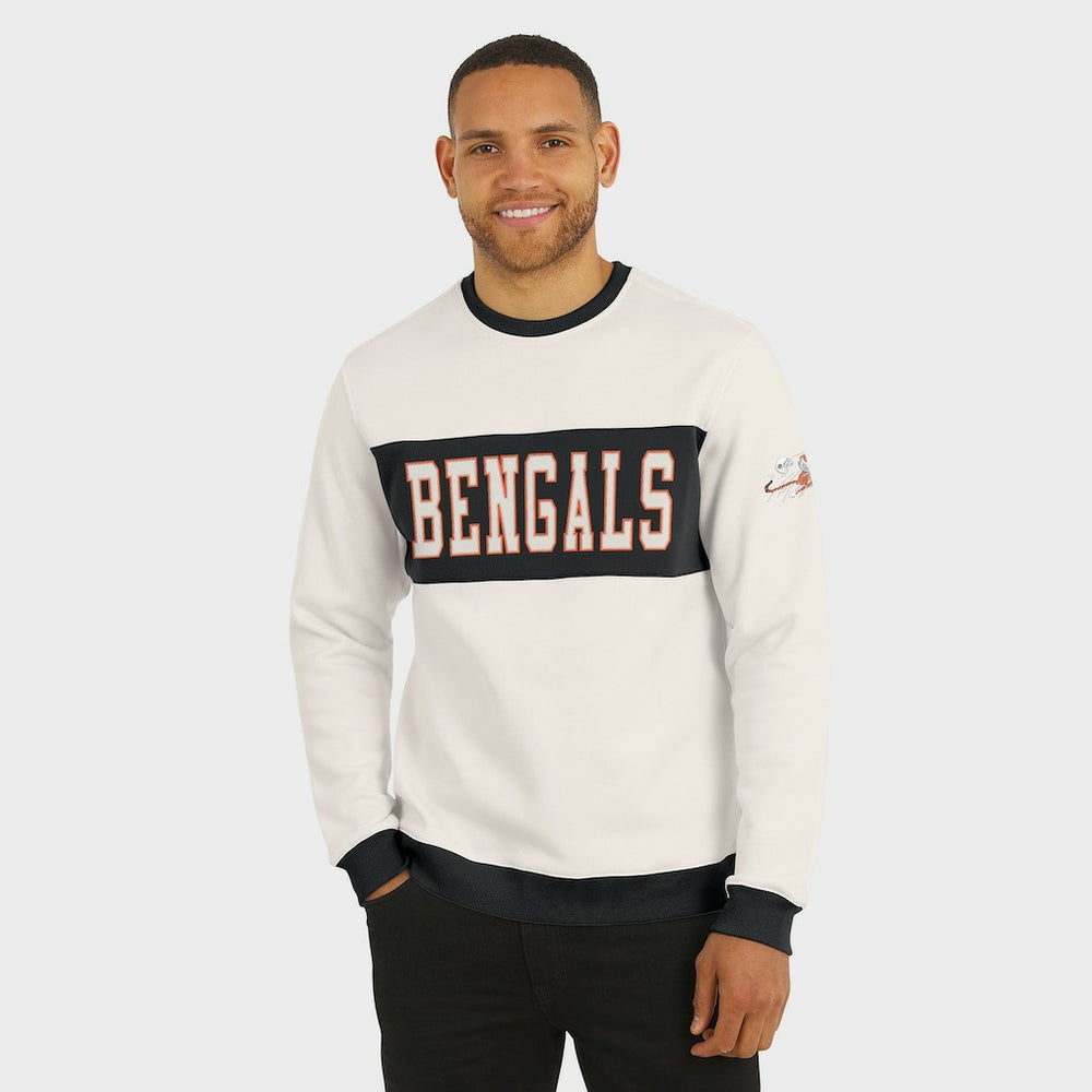 Darius Rucker Collection Colorblock Pullover Sweatshirt - Cincinnati Bengals