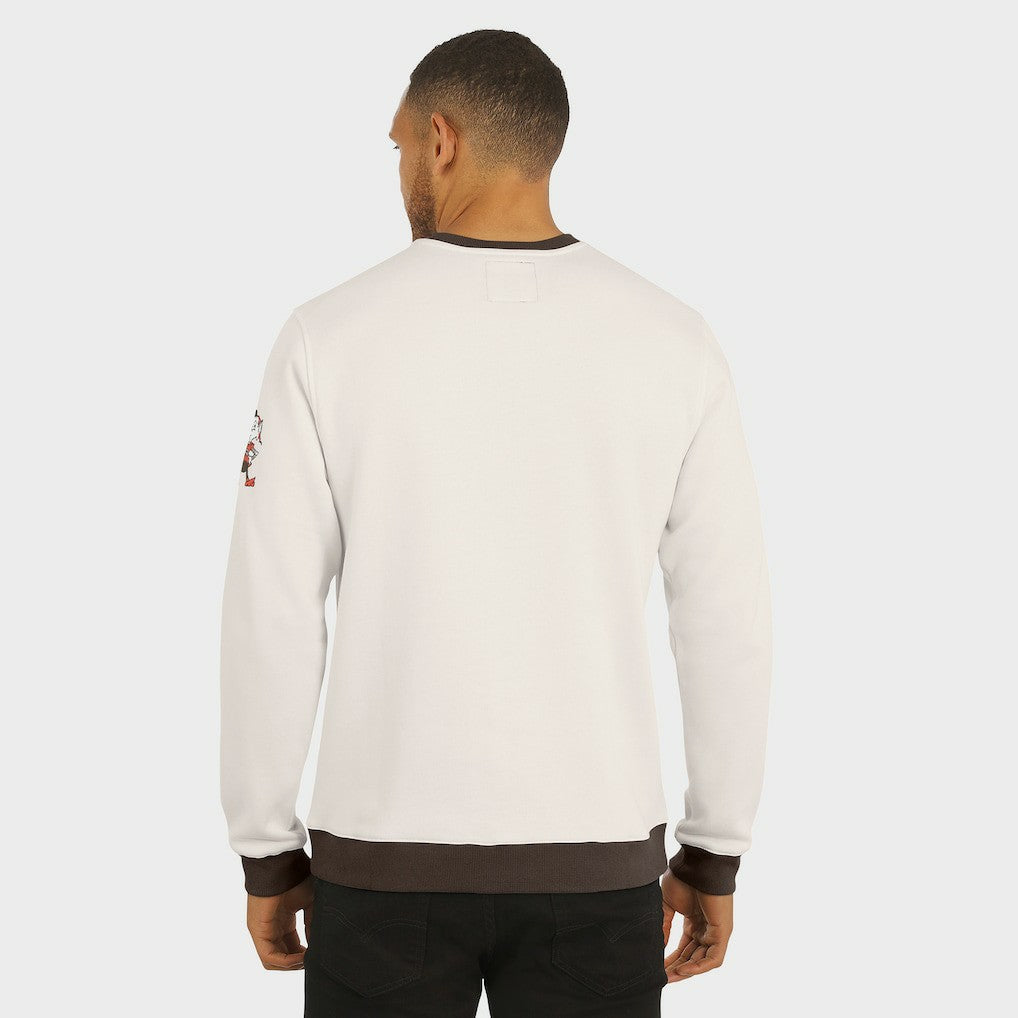 Darius Rucker Collection Colorblock Pullover Sweatshirt - Cleveland Browns