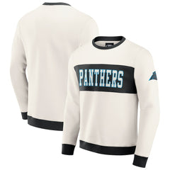Darius Rucker Collection Colorblock Pullover Sweatshirt - Carolina Panthers