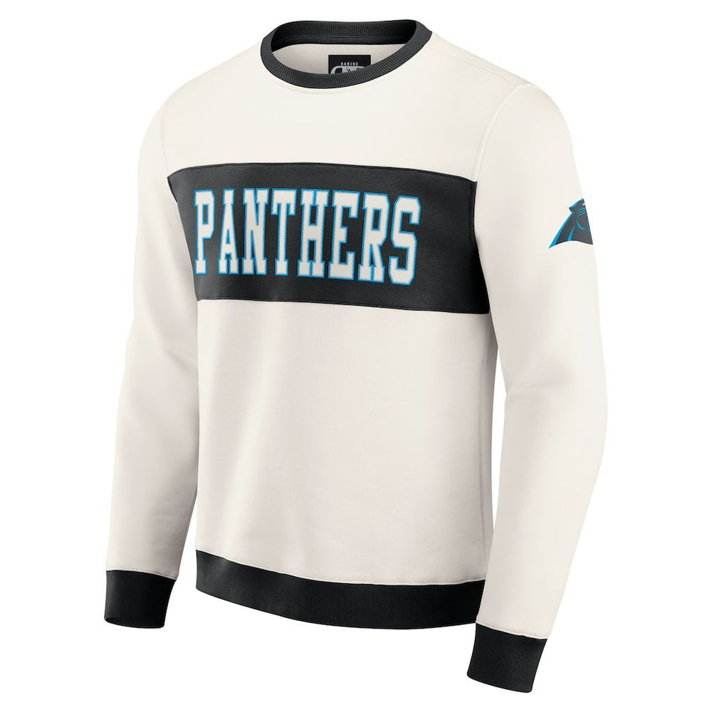 Darius Rucker Collection Colorblock Pullover Sweatshirt - Carolina Panthers