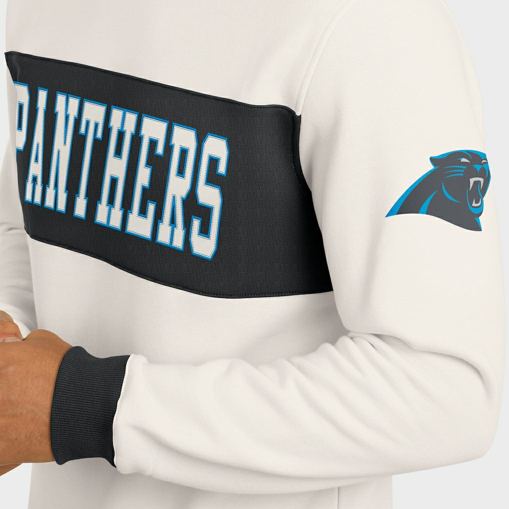 Darius Rucker Collection Colorblock Pullover Sweatshirt - Carolina Panthers