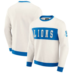 Darius Rucker Collection Colorblock Pullover Sweatshirt - Detroit Lions