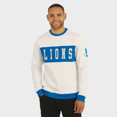 Darius Rucker Collection Colorblock Pullover Sweatshirt - Detroit Lions