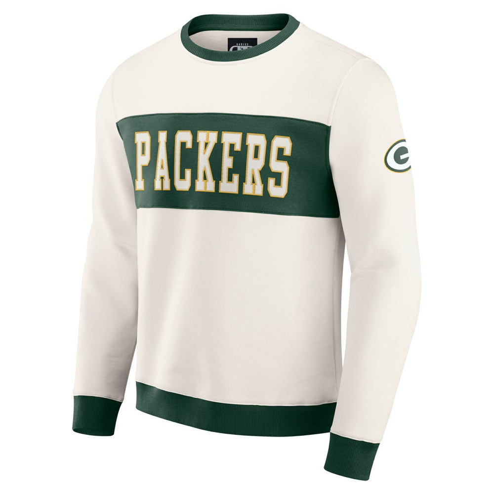 Darius Rucker Collection Colorblock Pullover Sweatshirt - Green Bay Packers