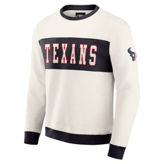 Darius Rucker Collection Colorblock Pullover Sweatshirt - Houston Texans