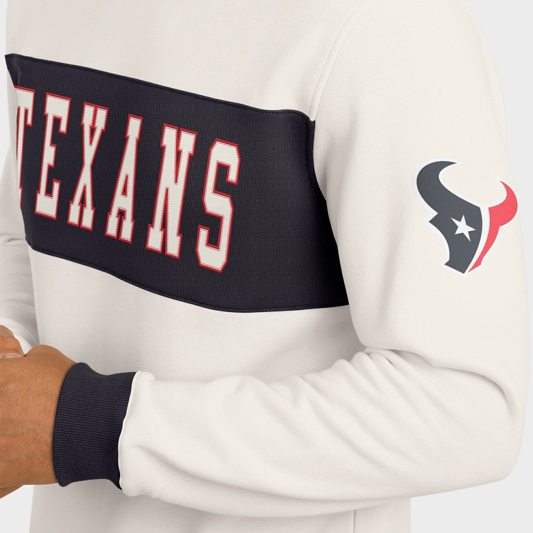 Darius Rucker Collection Colorblock Pullover Sweatshirt - Houston Texans