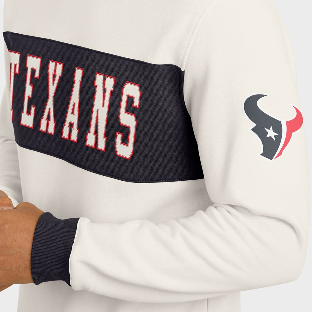 Darius Rucker Collection Colorblock Pullover Sweatshirt - Houston Texans