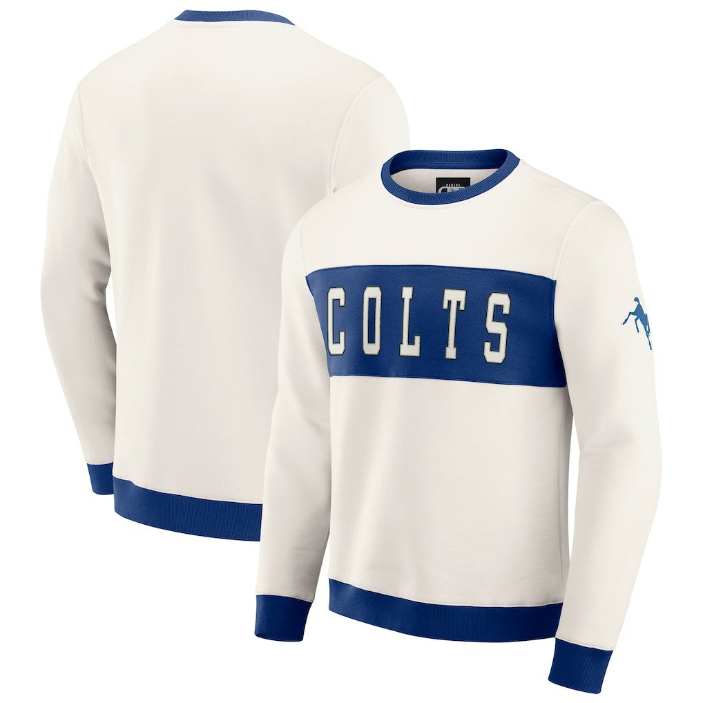 Darius Rucker Collection Colorblock Pullover Sweatshirt - Indianapolis Colts