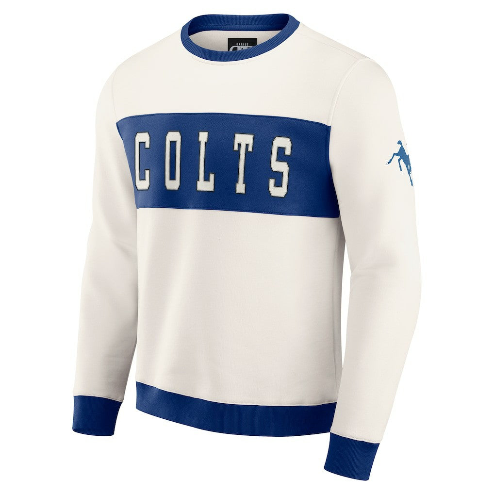 Darius Rucker Collection Colorblock Pullover Sweatshirt - Indianapolis Colts