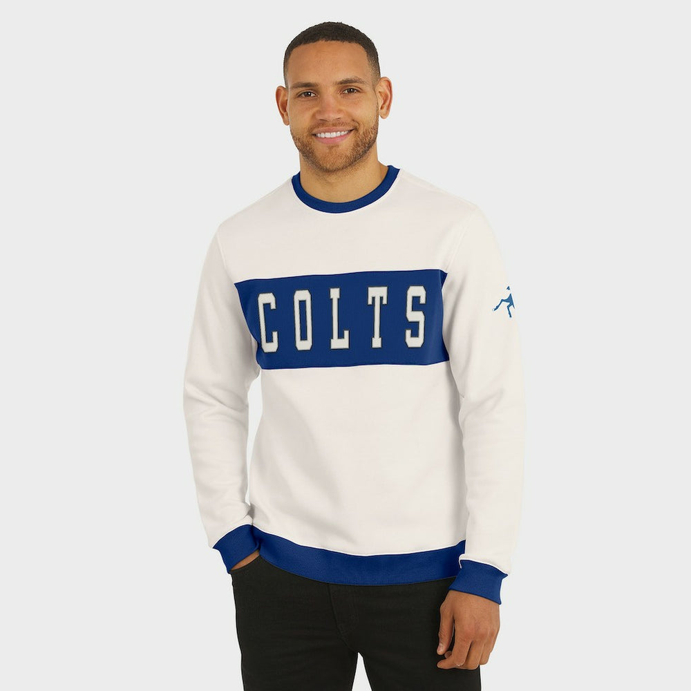 Darius Rucker Collection Colorblock Pullover Sweatshirt - Indianapolis Colts