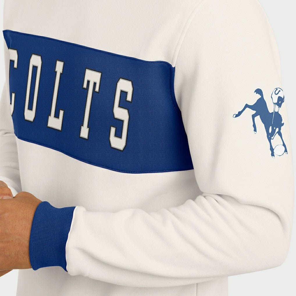 Darius Rucker Collection Colorblock Pullover Sweatshirt - Indianapolis Colts