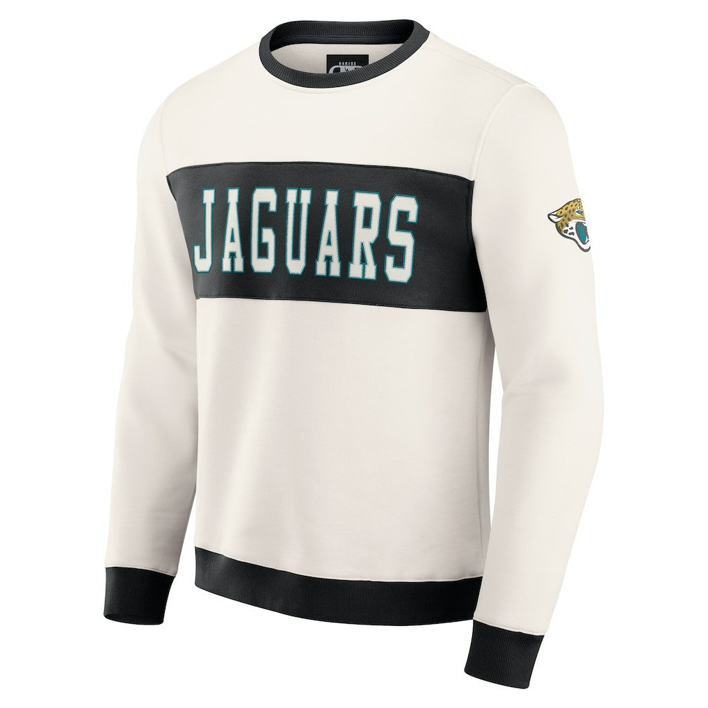 Darius Rucker Collection Colorblock Pullover Sweatshirt - Jacksonville Jaguars