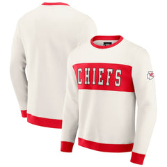 Darius Rucker Collection Colorblock Pullover Sweatshirt - Kansas City Chiefs