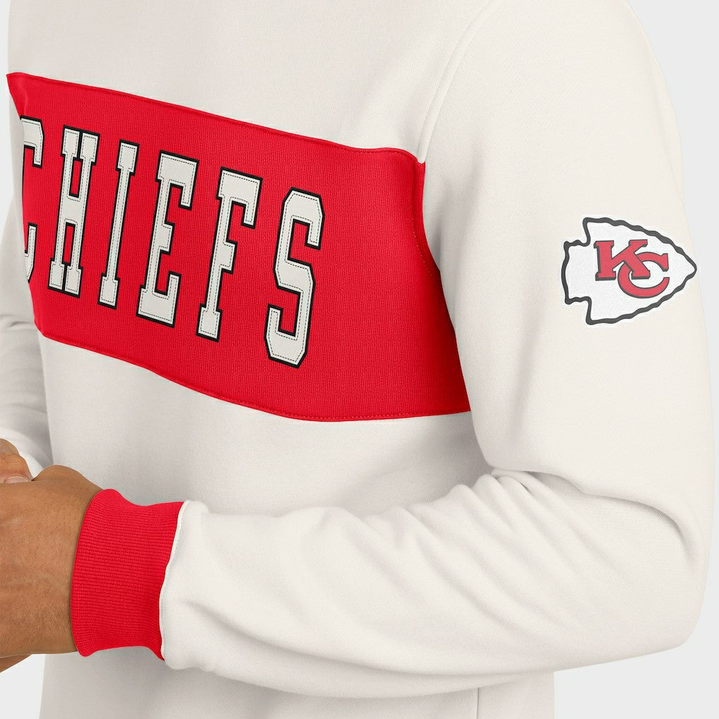 Darius Rucker Collection Colorblock Pullover Sweatshirt - Kansas City Chiefs