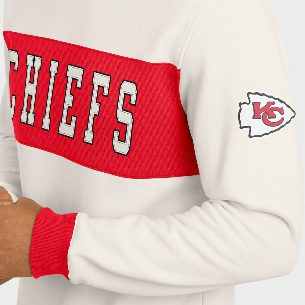 Darius Rucker Collection Colorblock Pullover Sweatshirt - Kansas City Chiefs