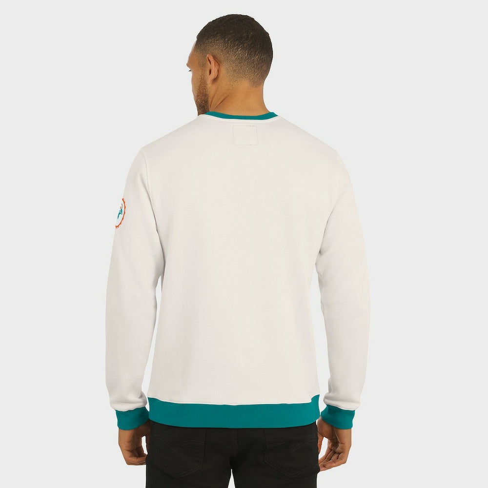 Darius Rucker Collection Colorblock Pullover Sweatshirt - Miami Dolphins