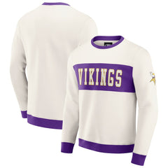 Darius Rucker Collection Colorblock Pullover Sweatshirt - Minnesota Vikings