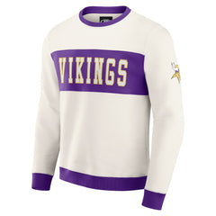 Darius Rucker Collection Colorblock Pullover Sweatshirt - Minnesota Vikings