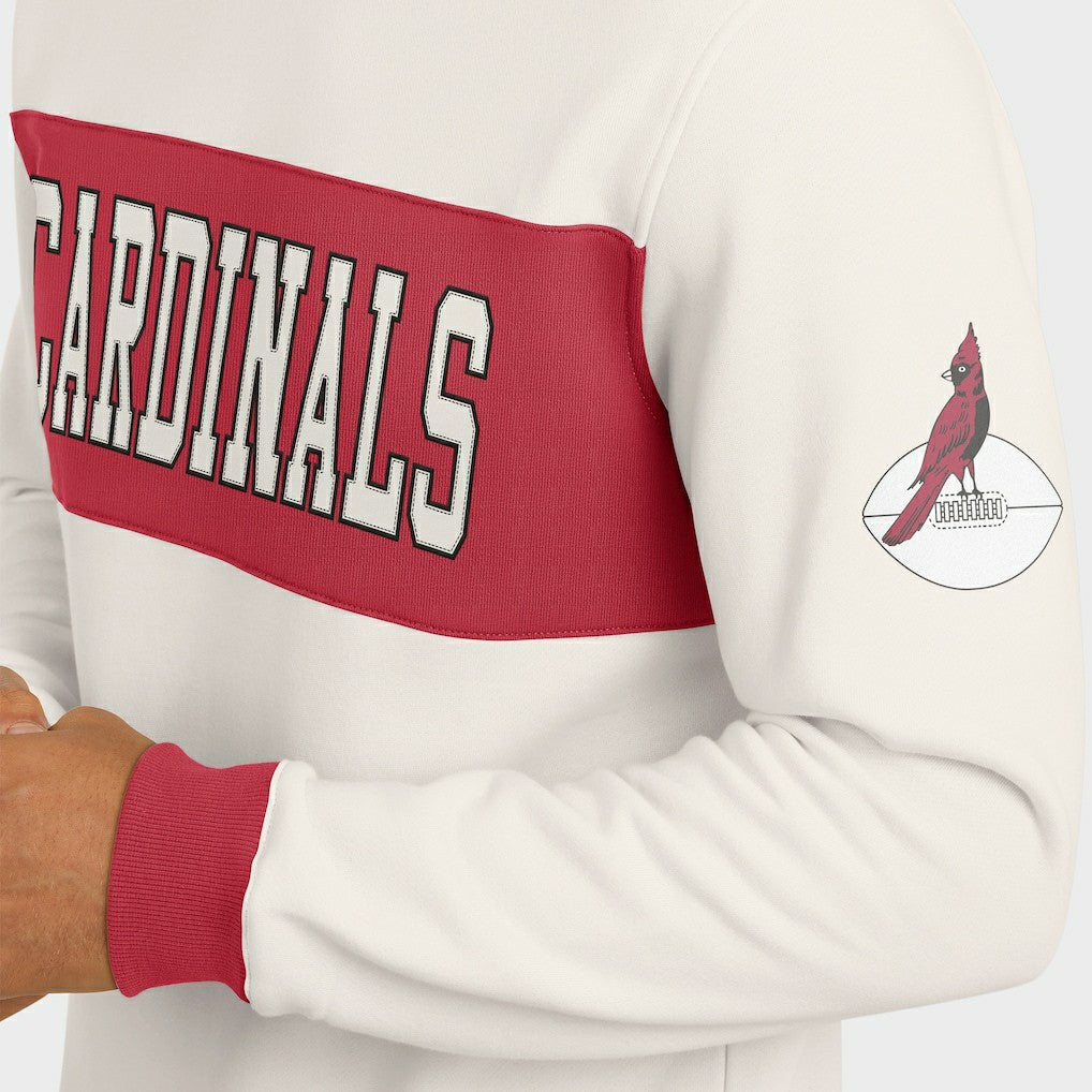 Darius Rucker Collection Colorblock Pullover Sweatshirt - Arizona Cardinals