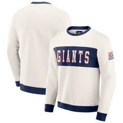 Darius Rucker Collection Colorblock Pullover Sweatshirt - New York Giants