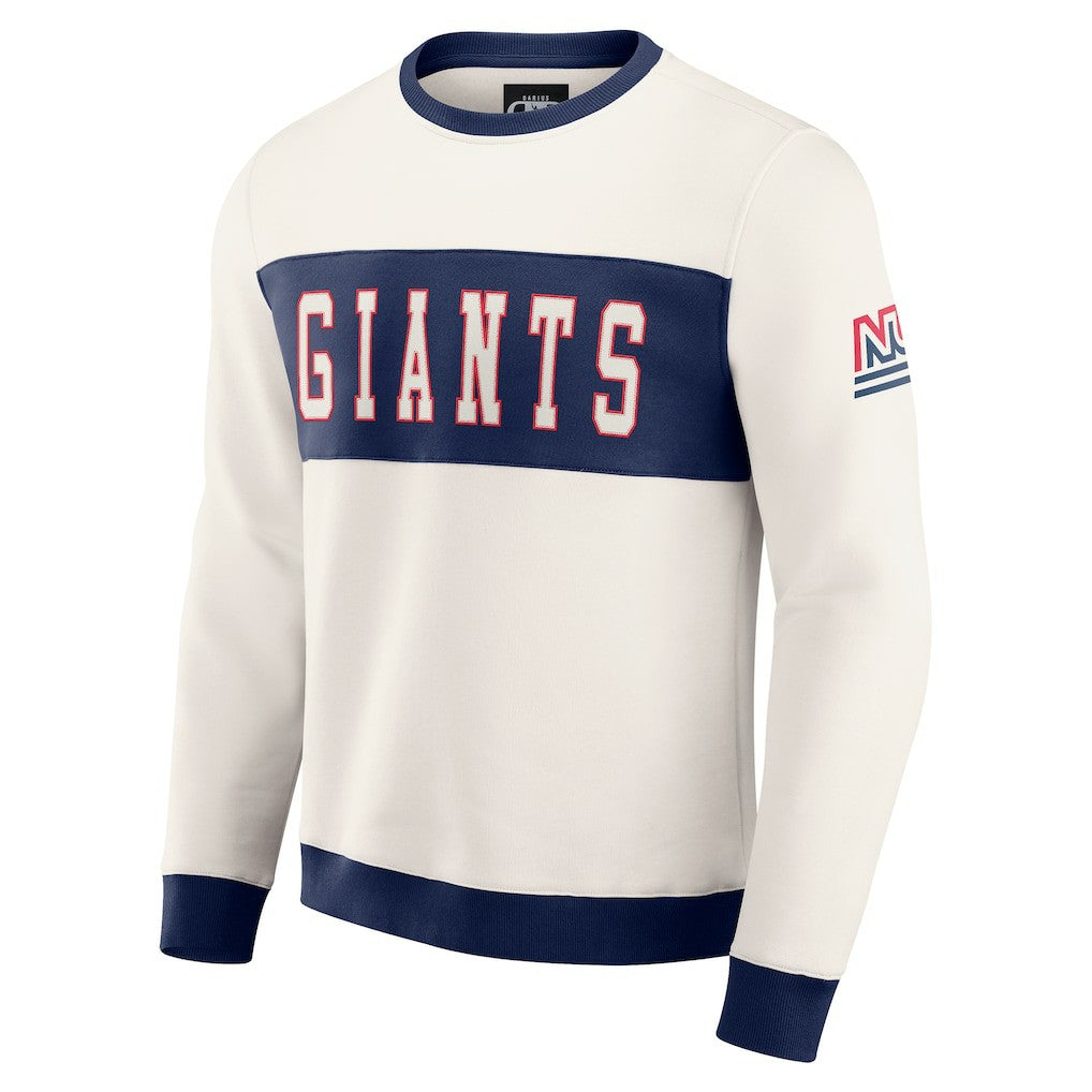 Darius Rucker Collection Colorblock Pullover Sweatshirt - New York Giants