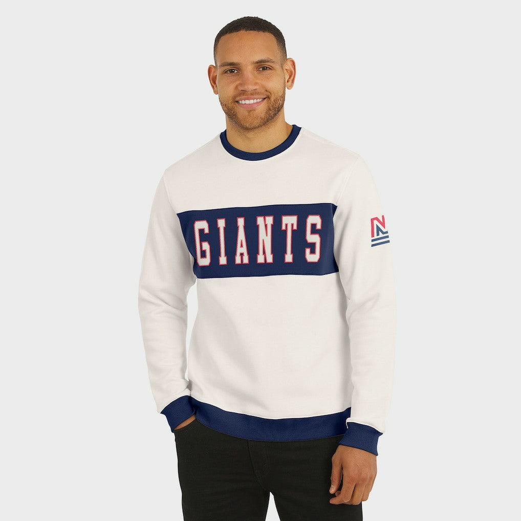 Darius Rucker Collection Colorblock Pullover Sweatshirt - New York Giants